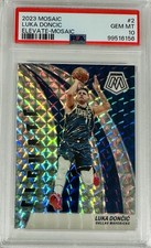 2023 Panini Mosaic Elevate Mosaic #2 Luka Doncic PSA 10 Dallas Mavericks