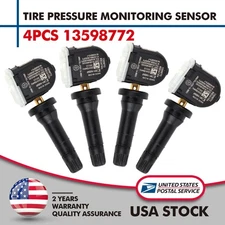 Set of (4) NEW Tire Pressure Monitor Sensor TPMS 13598772 For Chevy GMC Buick
