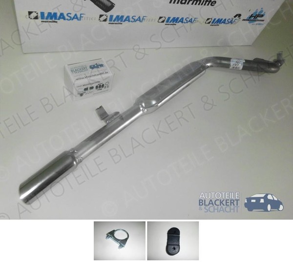 Imasaf ESD Auspuff Endtopf + Anbauteile für Fiat 135 + Dino Spider 2.0 Links-image