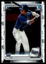 2020 Bowman Chrome Prospects Jhon Diaz Tampa Bay Rays #BCP-30
