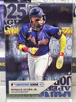 2025 TOPPS BASEBALL SERIES 1 - Ronald Acuna Jr. #TG-16 Training Grounds - Braves