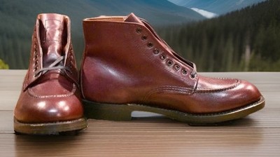 Red Wing 9091 Girard Beckman 8D Black Cherry Featherstone Boots Unused