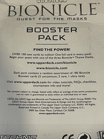 LEGO Bionicle Quest for the Masks Trading Card Blister Pack First Edition