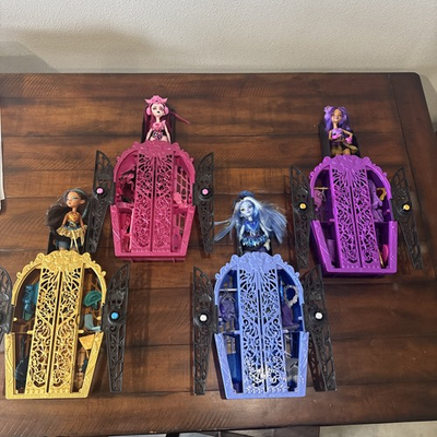 #ad Monster High Skulltimate Secrets Doll Set of 4 with Lockers amp; Accessories $150.00