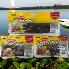 Berkley PowerBait Flute Worms Lot (34) – 5.7 & 6.7" Mixed Neko Chocolate Colors