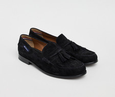 NEW Ben Sherman Brighton Men’s Black Suede Tassel Loafers Mod Style