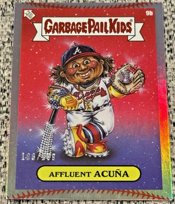 2023 Topps MLB X GPK Garbage Pail Kids Series 3 9b Ronald Acuna Jr. Stitch /199