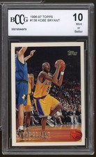 1996-97 Topps #138 Kobe Bryant Rookie Card BCCG 10 Mint+. rookie card picture