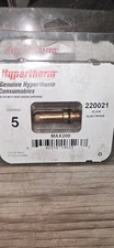 Hypertherm 220021  Air Electrode. 5 Pack plus 2 In open pack.