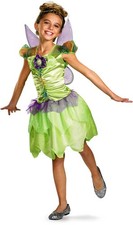 Disney Tinker Bell Rainbow Classic Girls Costume Dress With Wings 27170