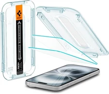 Spigen Tempered Glass Screen Protector [GlasTR EZ FIT] designed for iPhone 16