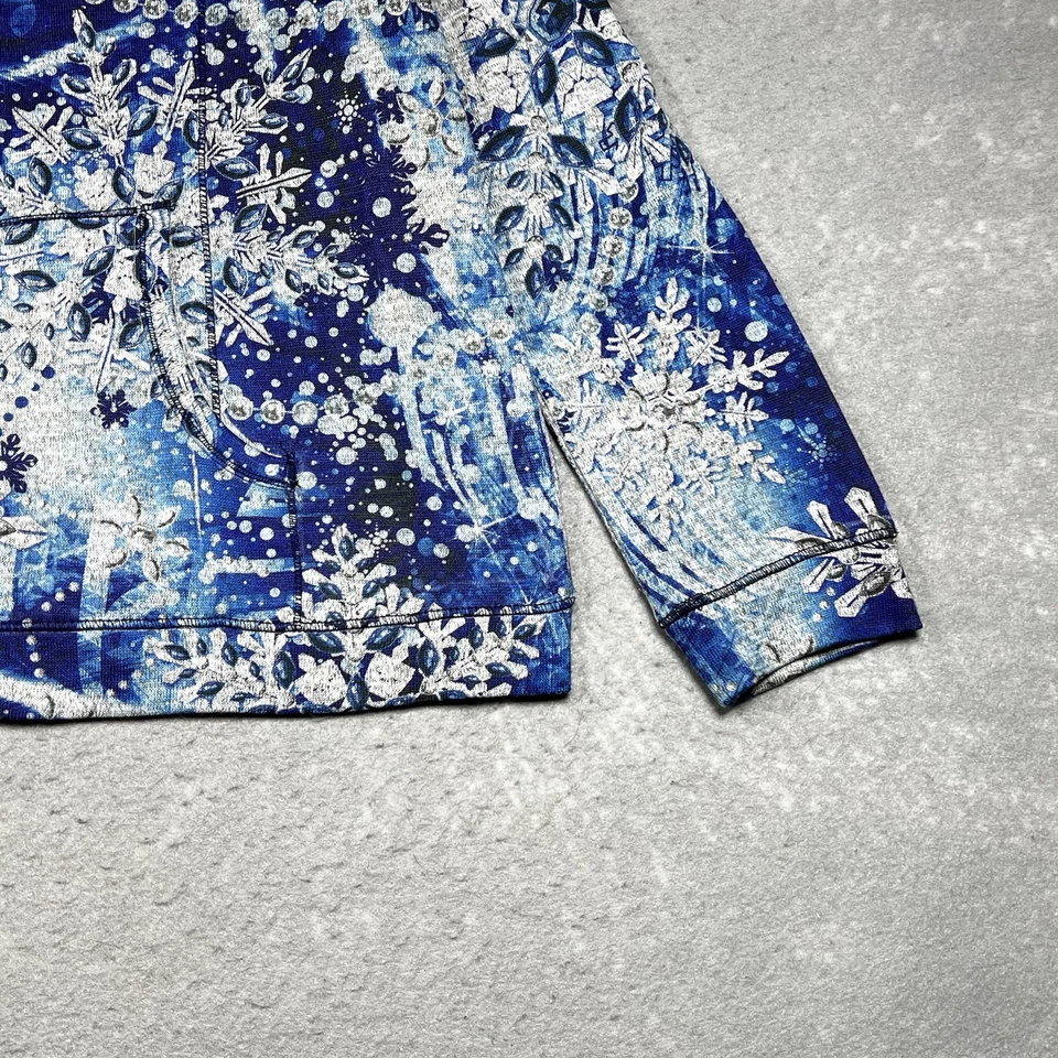 Sudadera One World Mujer Talla PXL Estampado Multicolor Cremallera Completa Sudadera con Capucha Manga Larga Foto 4 de 4