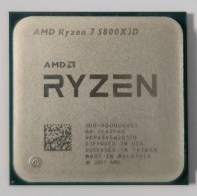 AMD Ryzen 7 5800X3D Processor (4.5 GHz, 8 Cores, Socket AM4) Tray