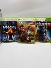 Mass Effect 1, 2, 3 Trilogy Bundle Xbox 360 - CIB - TESTED Near Mint Condition