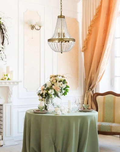 Elegant Lighting 1113D14 Valeria 5 Light 14"W Crystal Empire - Black - Picture 3 of 7