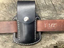Buck 112, 110, Mp 600 Size Leather Pancake Folding Knife Sheath Sheath Only 