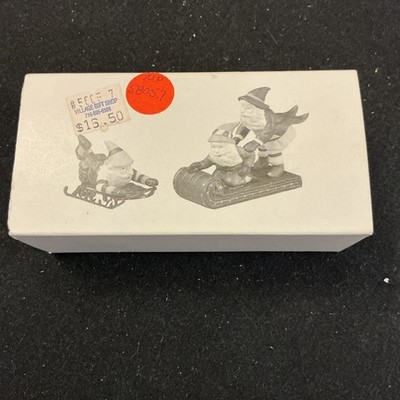 Department Dept 56 Heritage Village Collection Testing The Toys #5605-7 Set of 2