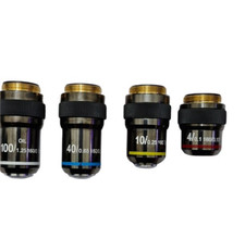 CETI Obiettivi per microscopio 100x, 40x, 10x, 4x,
