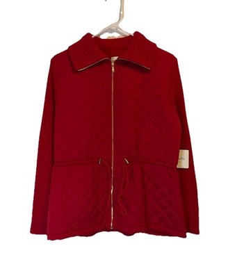 Rafaella Weekend Ruby Sport Women Large Full Zip Work Going out Classy Cabincore