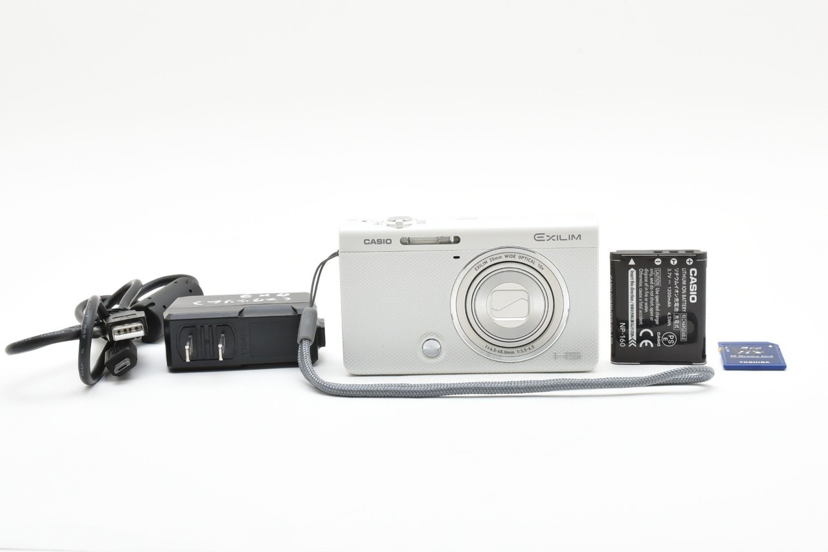 CASIO EXILIM HIGH SPEED EX-ZR70 Digital Camera White EXC