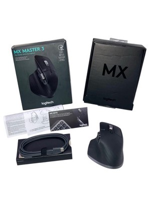 Logitech MX Master 3S bluetooth Wireless Laser Mouse Tested Black-No USB Dongle
