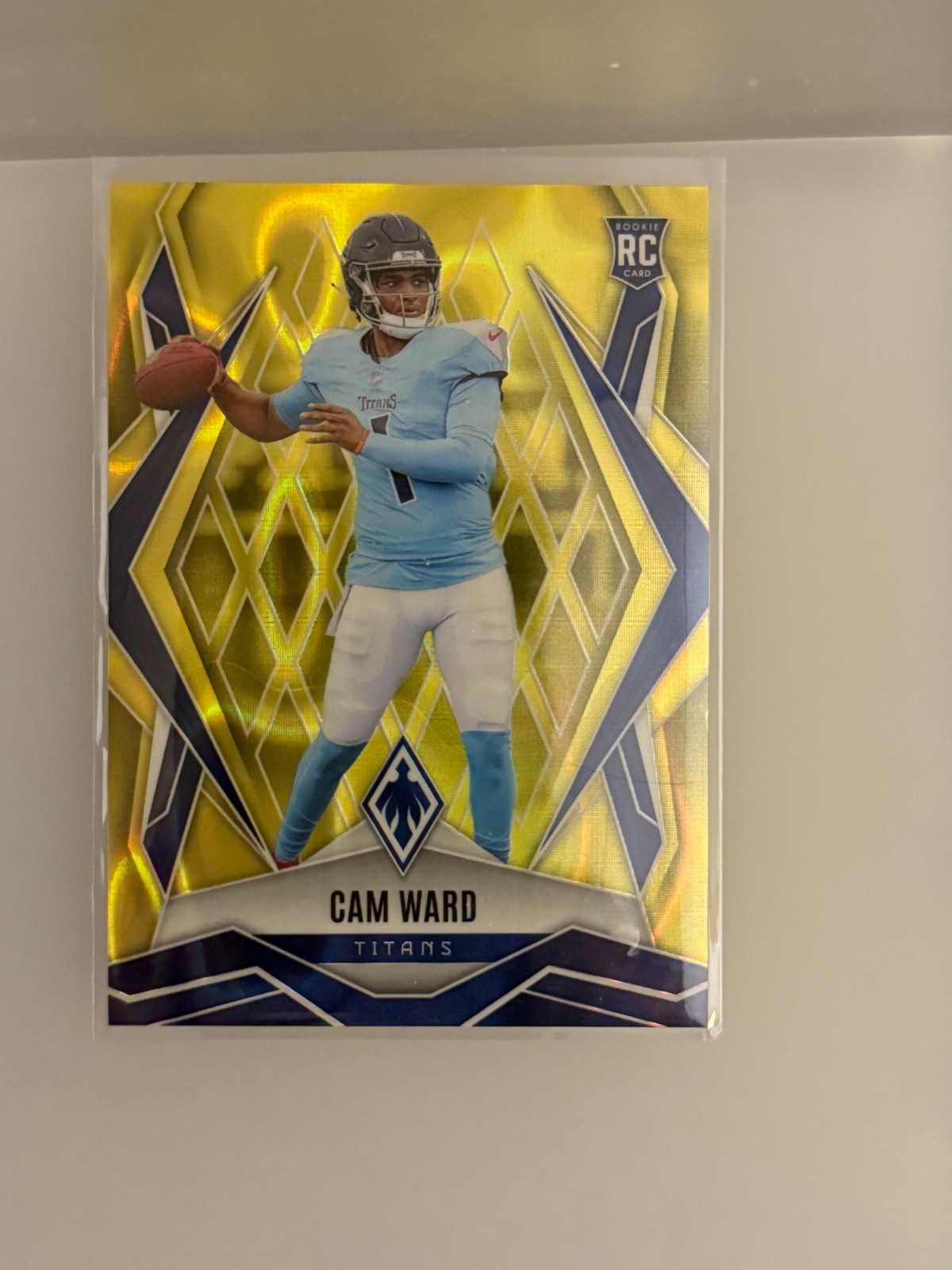 2025 Panini Phoenix #194 Cam Ward Yellow Lava Prizm #/125