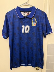 【レア品】R.バッジョ 直筆サイン入り代表ユニフォーム kappagara XL レア品】R.バッジョ 直筆サイン入り代表ユニフォーム kappagara XL