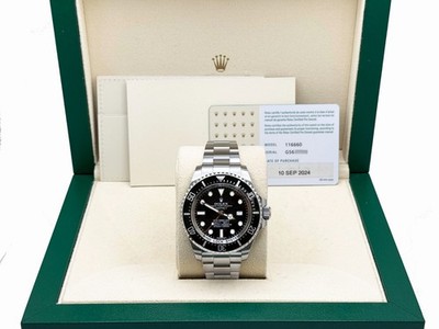 2024 CPO Rolex Sea Dweller Deepsea 116660 44mm Black Dial Steel Box CPO Card