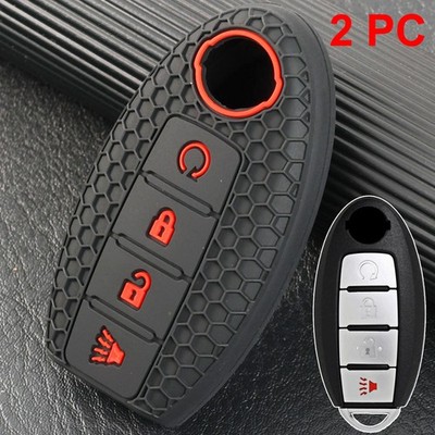 For Nissan Rogue Frontier Kicks Frontier 2X Silicone Car Key Case Cover Protect
