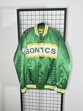 Vintage NBA Seattle SuperSonics Lost city Edition Satin Starter Jacket - Size M