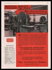 1930 Tannewitz Works Grand Rapids Michigan Hayes Body Factory Photo Print Ad