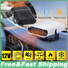 12V DC Car Auto Portable Defroster Demister Electric Heater Heating Cooling Fan