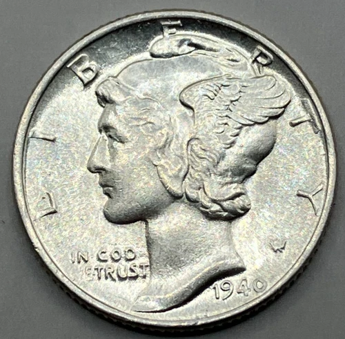 1940 Mercury Dime ~ Choice UNC