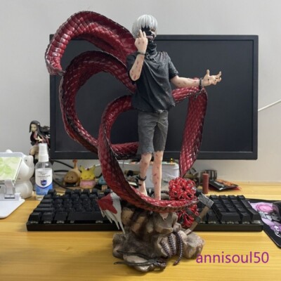Tokyo Ghoul Ken Kaneki フィギュア 蛇のデザイン35cm Ghoul Anime Figure Kaneki Ken Pvc Gk Statue Model Changeable Ornam