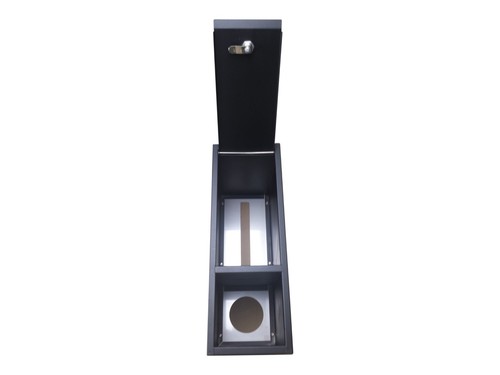 STAINLESS STEEL RECTANGLE LETTERBOX FENCE WALL MOUNT BRICK MAILBOX + 2 NUMBERS - Picture 6 of 12