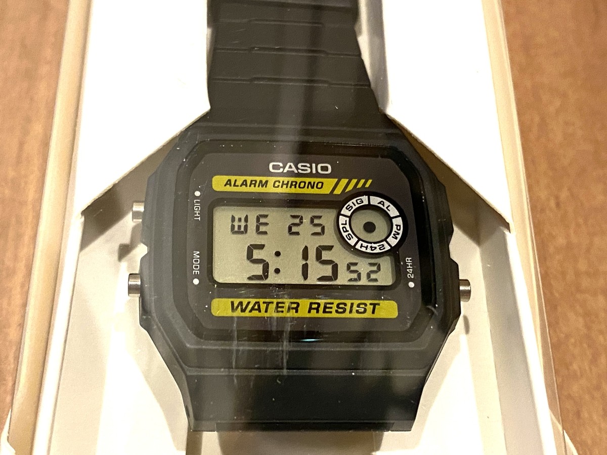 CASIO Watch Casio Collection F-94WA-9JH Men's Black Waterproof For