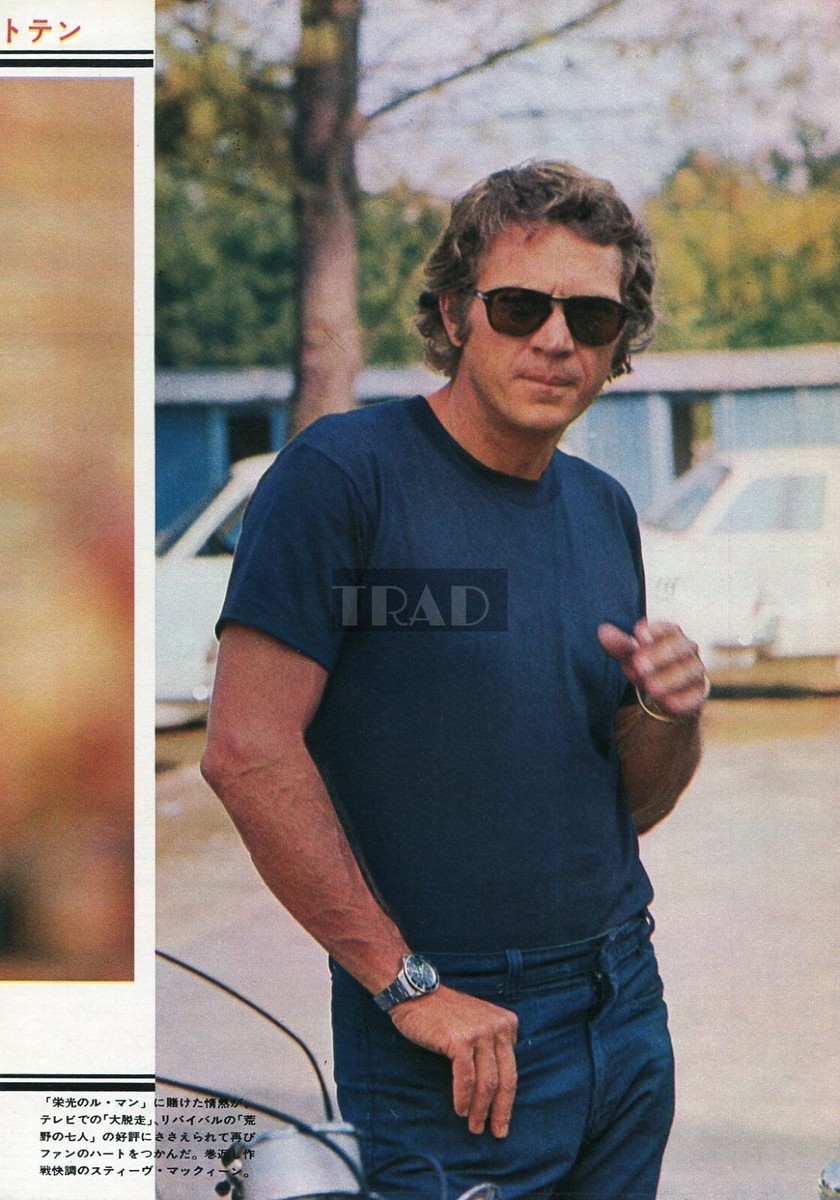 AUDREY HEPBURN / STEVE McQUEEN 1972 Vintage JPN Picture Clipping