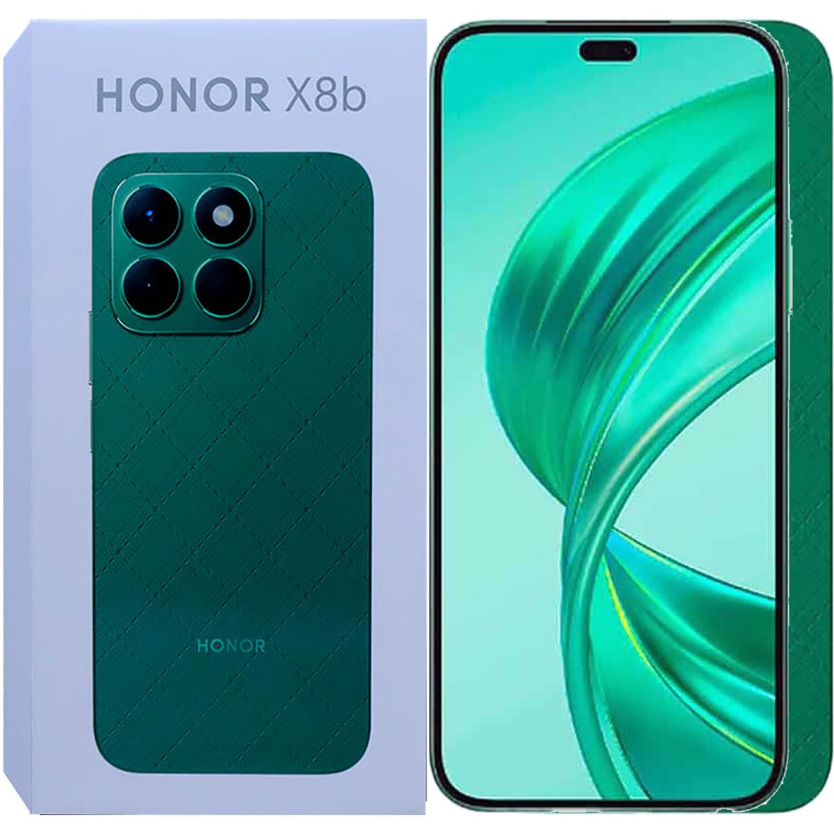 Honor X8b 4G Glamorous Green 256GB + 8GB Dual-SIM Unlocked GSM NEW 