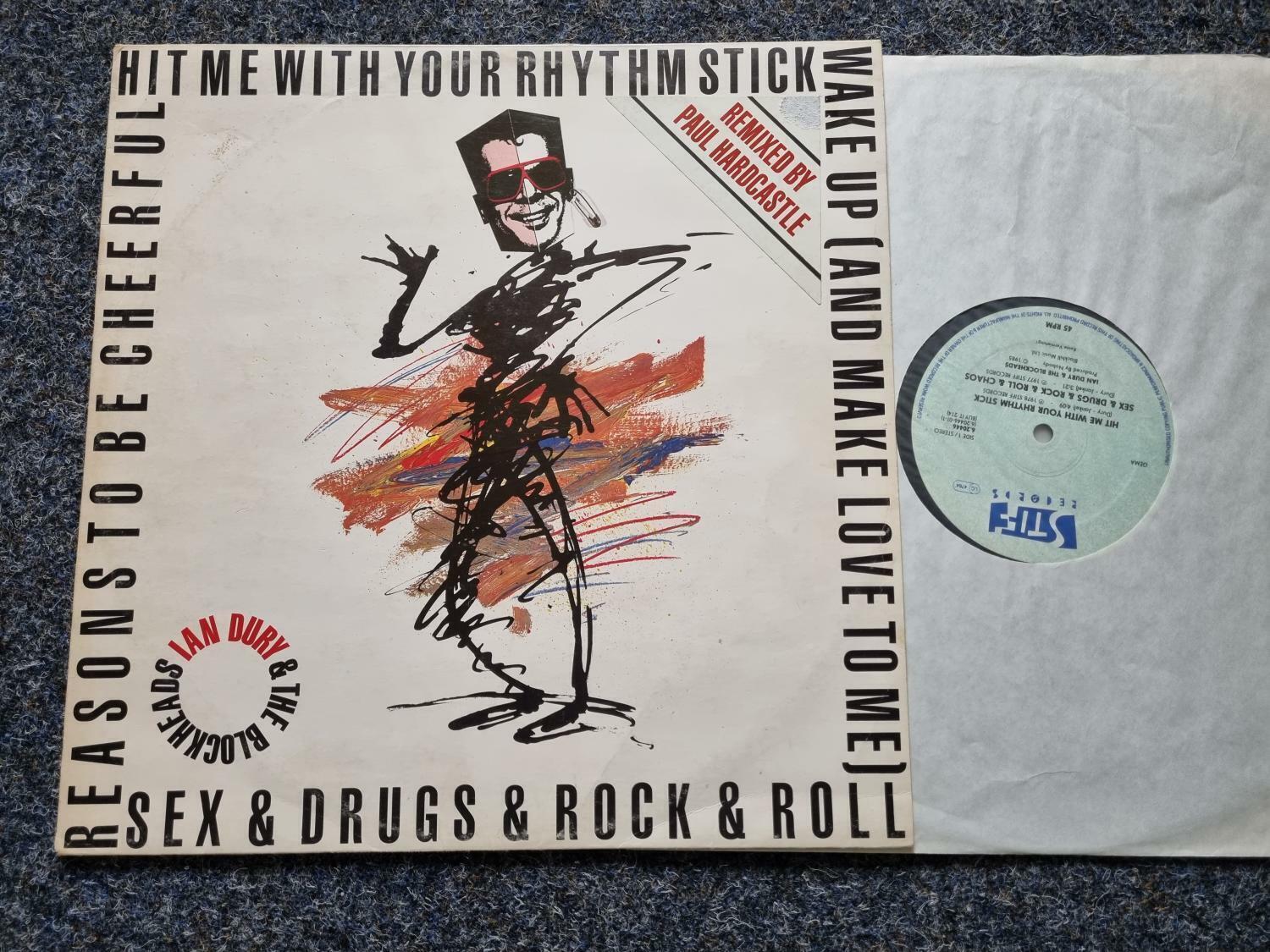 Ian Dury - Hit me with your rhythm stick 12'' Disco Vinyl/ Paul Hardcastle Remix