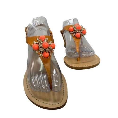 Antonio Mela Shoe 8M Bling Sandal T Stap Sling Back Ornamental Coral Women's - Bild 8 von 8