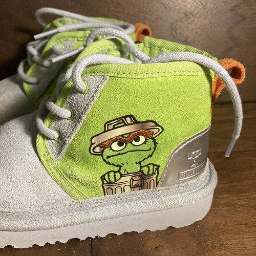 UGG x Oscar The Grouch Neumel II 1147230T Grey Size 11 Toddler Pre School - Picture 2 of 14
