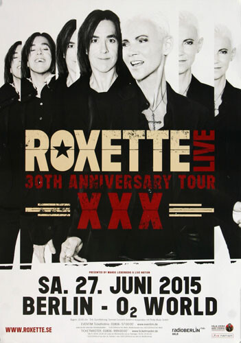 Roxette - Live Tour , Berlin 2015 | Konzertplakat | Poster-image