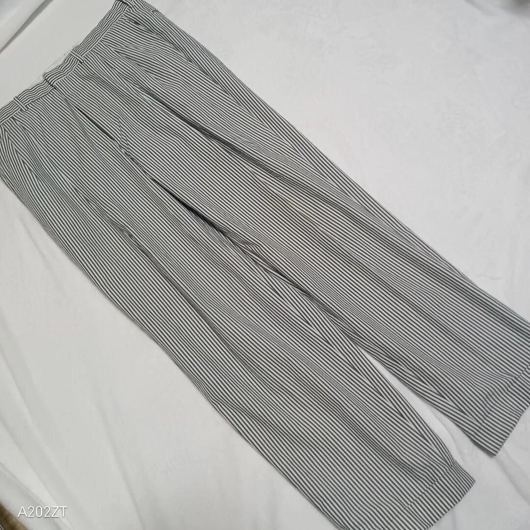 Rara tuta casual Gucci Seersucker con motivo a righe coniche usata taglia 50 L