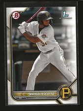 MAIKOL ESCOTTO 2022 Bowman 1st Prospects Base Card Pittsburgh Pirates (#BP-52)