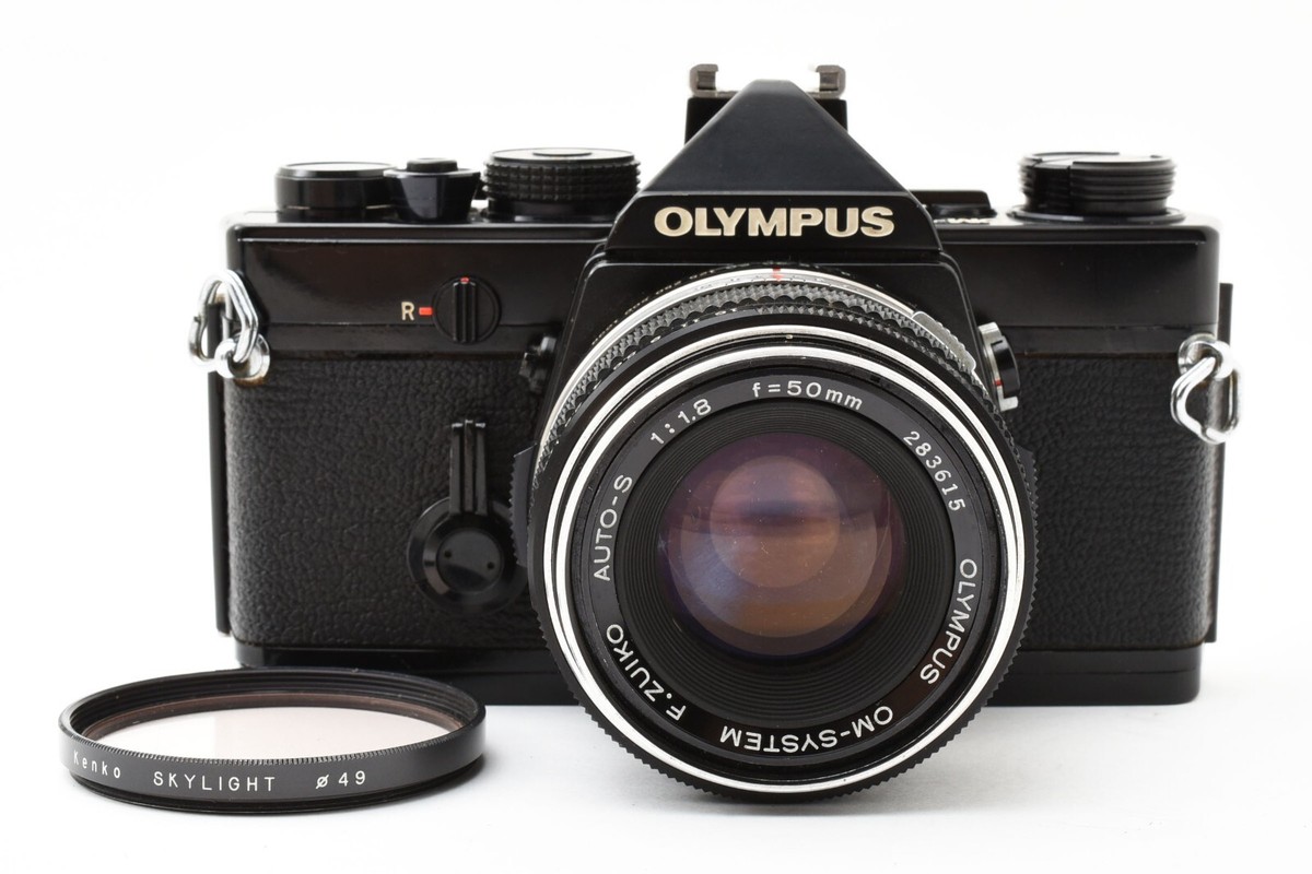 OH! [Near MINT] Olympus OM-1 SLR Film Black F.Zuiko Auto-S