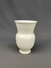 KPM Berlin Halle Design White Porcelain 5 ¾” Vase Marguerite Friedlaender C 1931