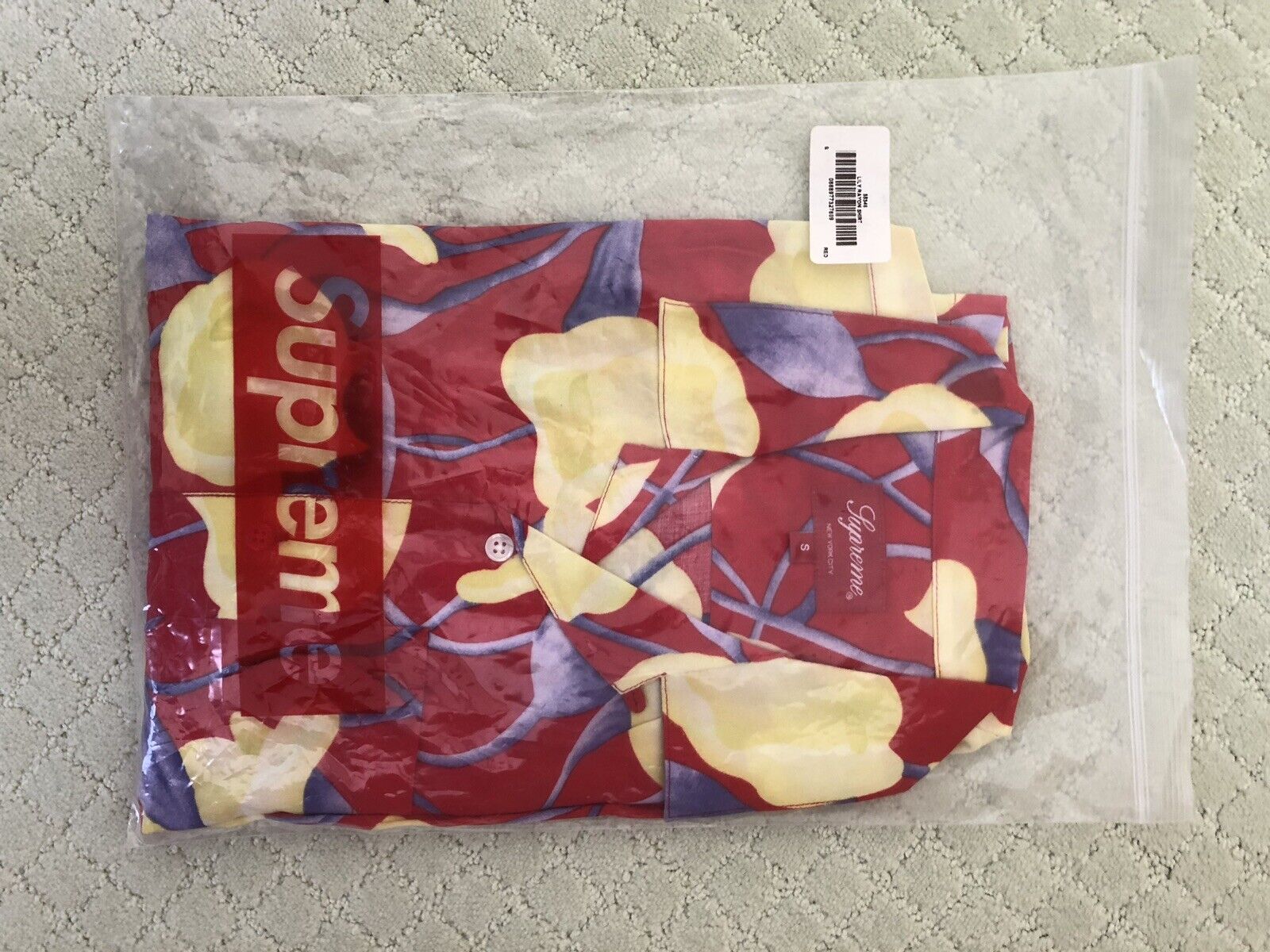 Supreme Lily Rayon Shirt Red Size Small BRAND NEW | eBay