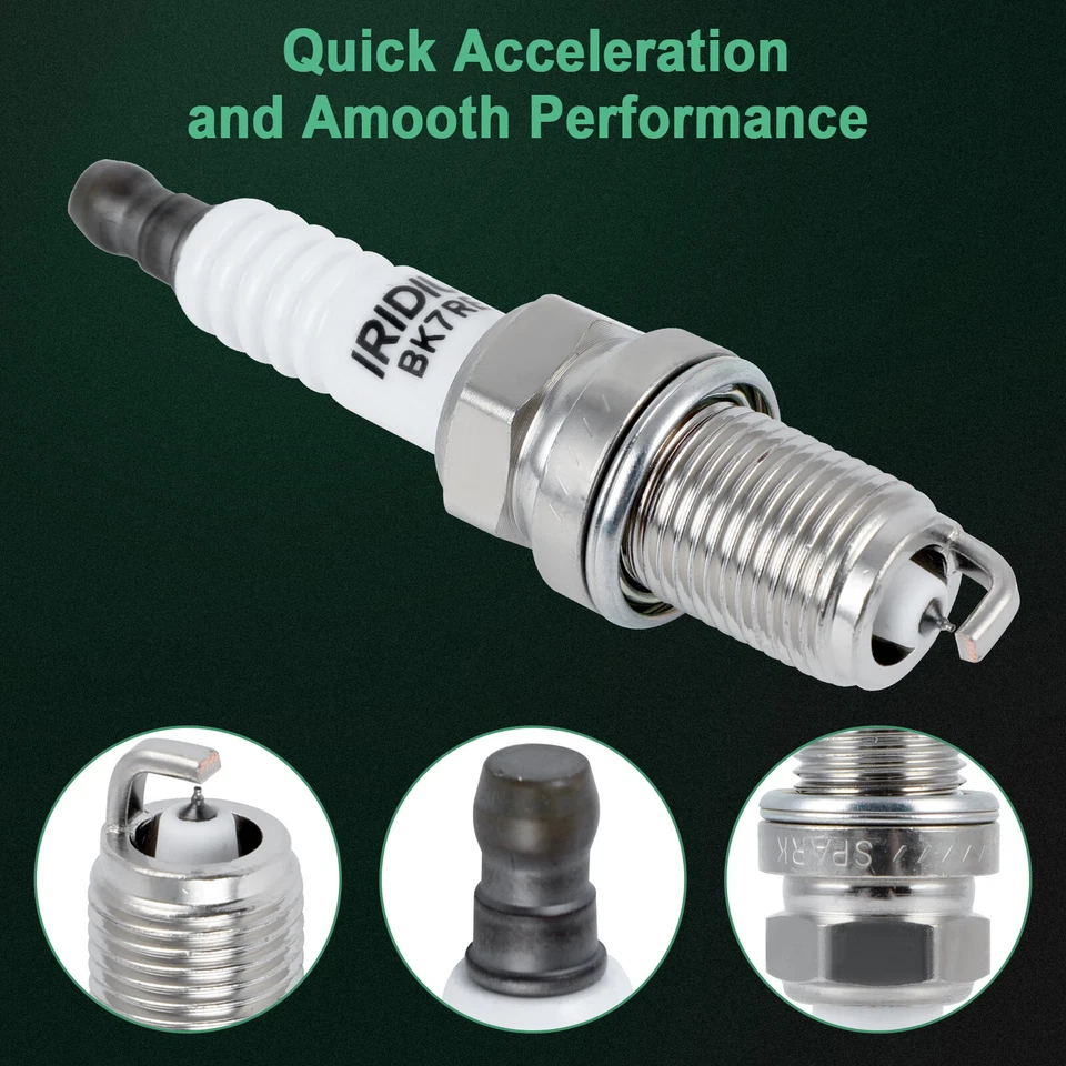 4x bujías de iridio y platino para Audi allroad 2013-2015 2,0 L L L4 Foto 2 de 4