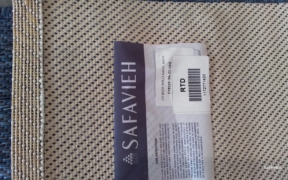 NAVY / NAVY 5'-3" x 5'-3" Flaw in Rug, Reduced Price 1172771420 CY8520-36822-5SQ - Image 4 of 4