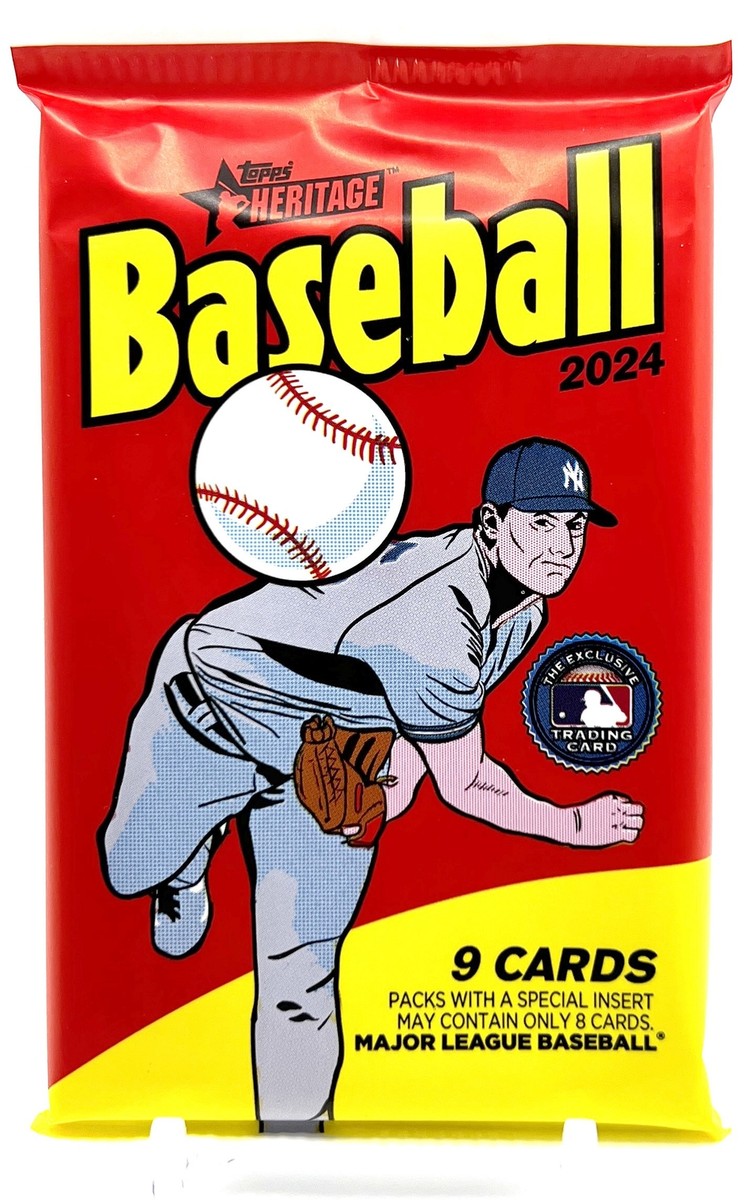 MLB Topps 2024 Heritage Baseball Trading Card Blaster Pack [9 